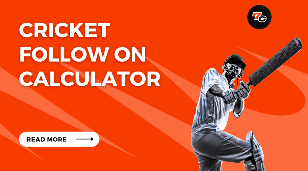 Cricket Follow On Calculator