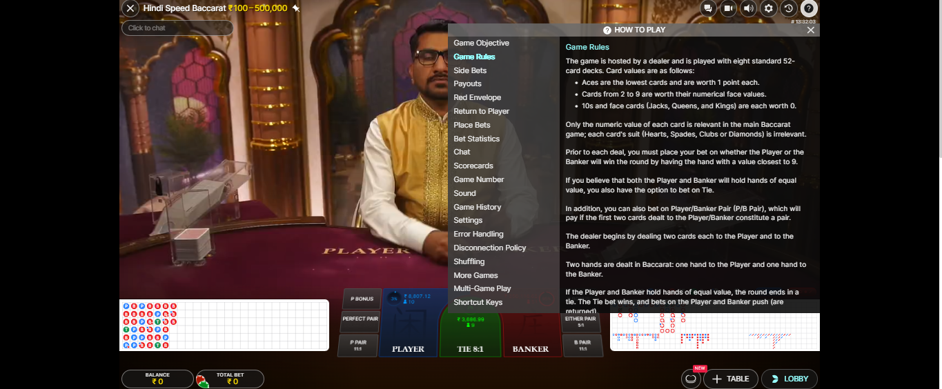 Hindi Speed Baccarat