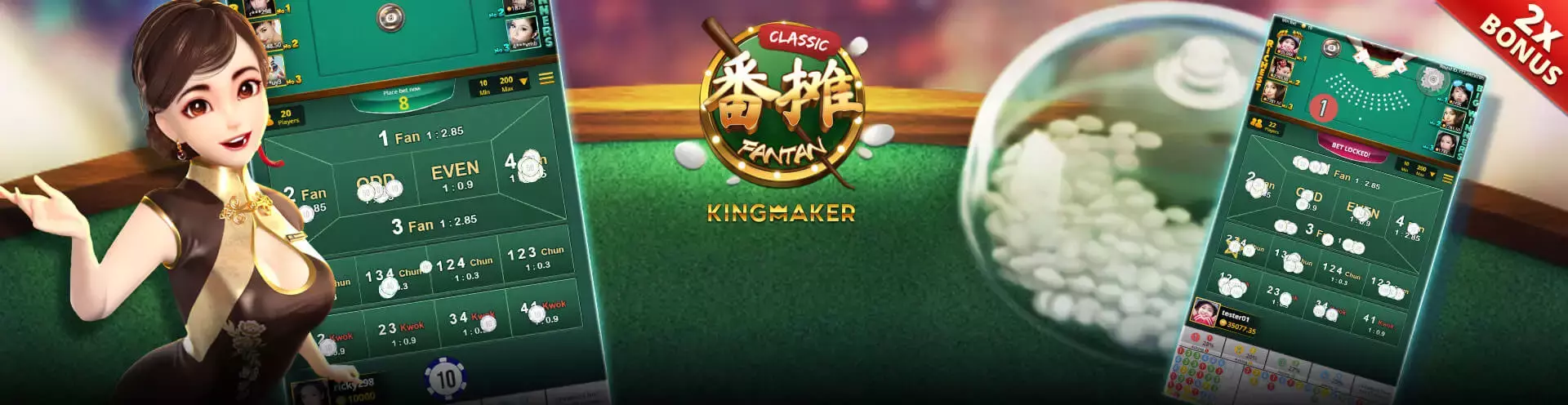 Fan Tan Classic by Kingmaker Banner