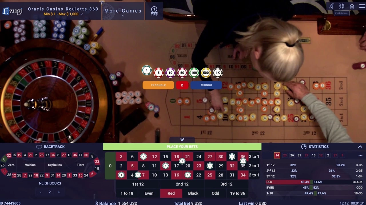 Live Roulette by Ezugi Gameplay 3