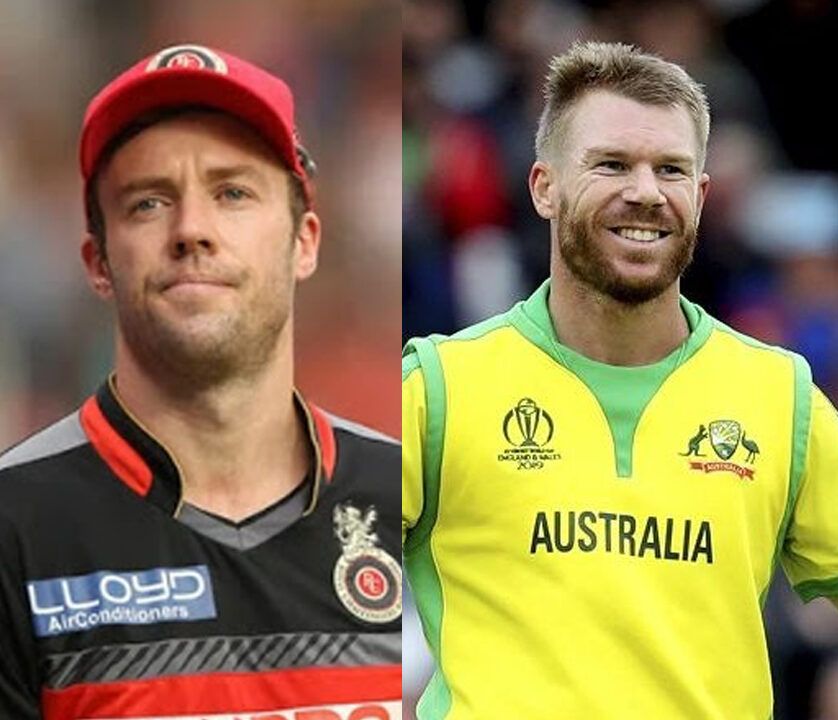 fastest century in IPL AB de Villiers and David Warner