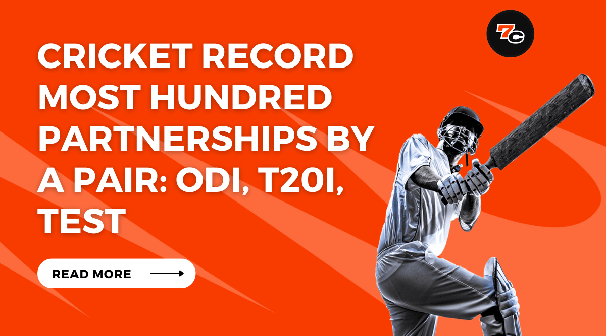 Cricket Record Most Hundred Partnerships by a Pair: ODI, T20i, Test