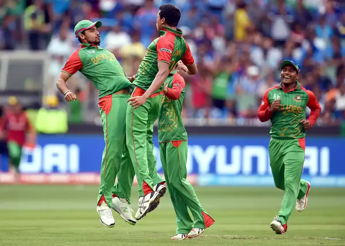 Taskin Ahmed Celebration