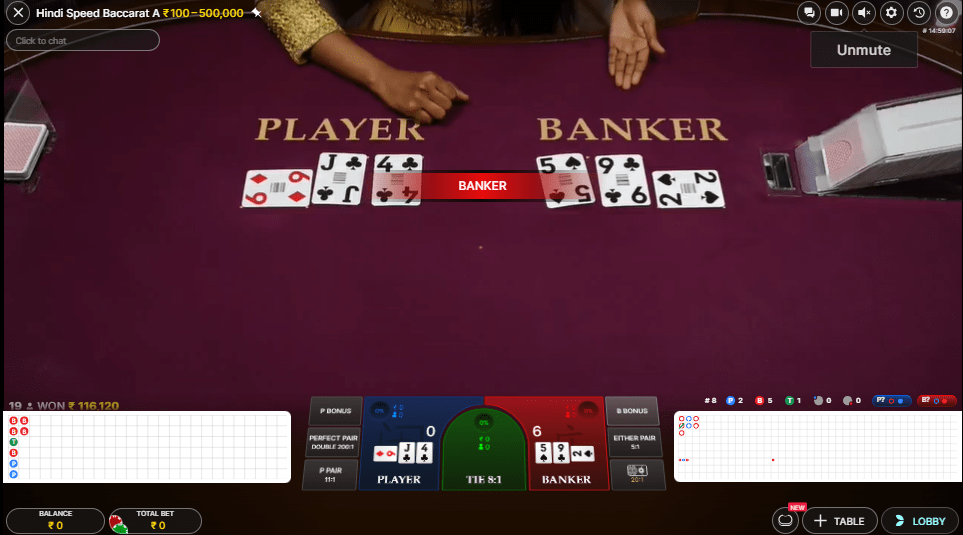 Hindi Speed Baccarat Live Casino