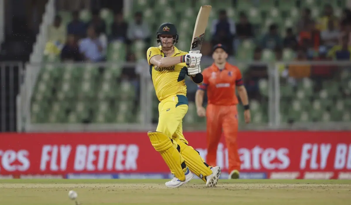 Steven Smith - Netherlands vs Australia - World Cup Warm Up Matches