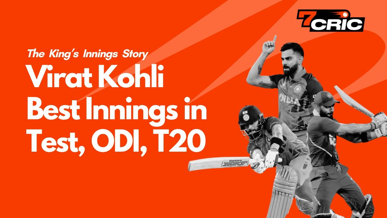 Virat Kohli Best Innings in Test ODI T20