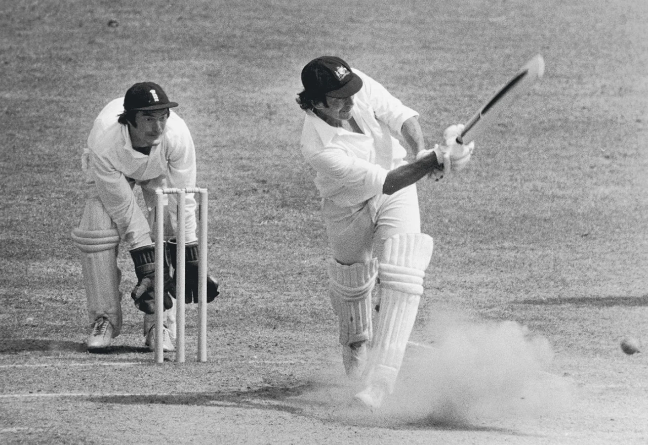 Alan Knott and Ian Chappell, England vs Australia, 2nd Test 1975