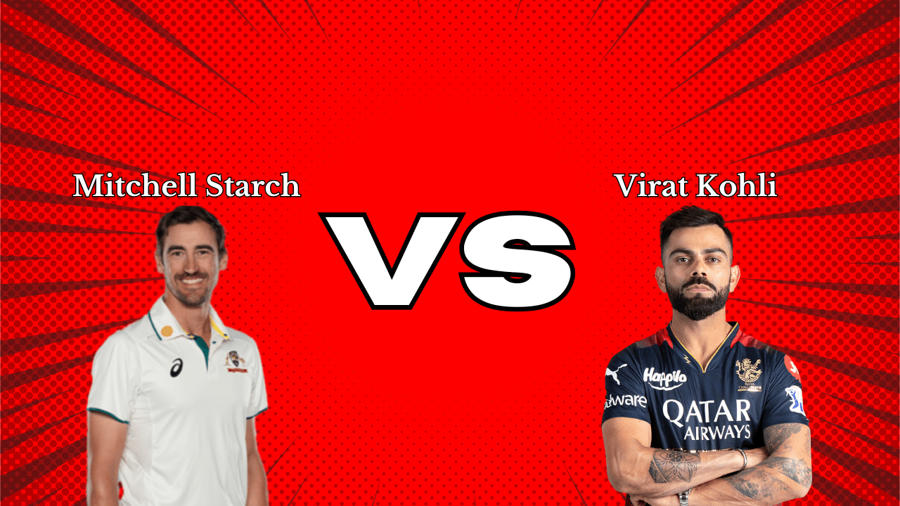 Mitchell Starc vs Virat Kohli