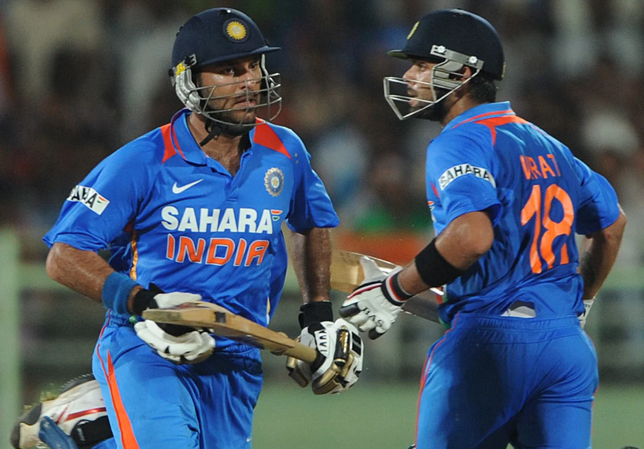 Yuvraj Singh vs Virat Kohli, India vs Australia, 2nd ODI 2010