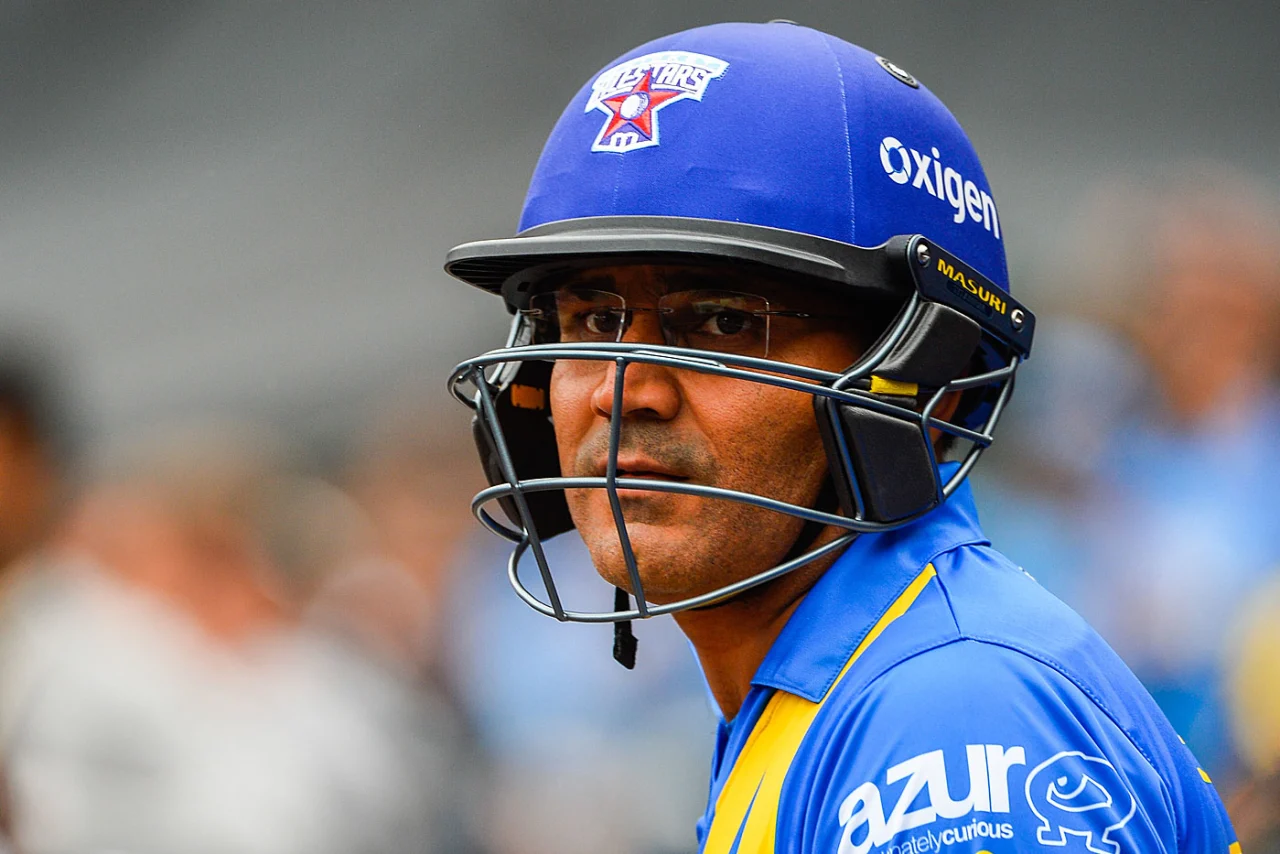 Virender Sehwag, Sachin's Blasters vs Warne's Warriors, Cricket All-Stars, 1st T20 2015