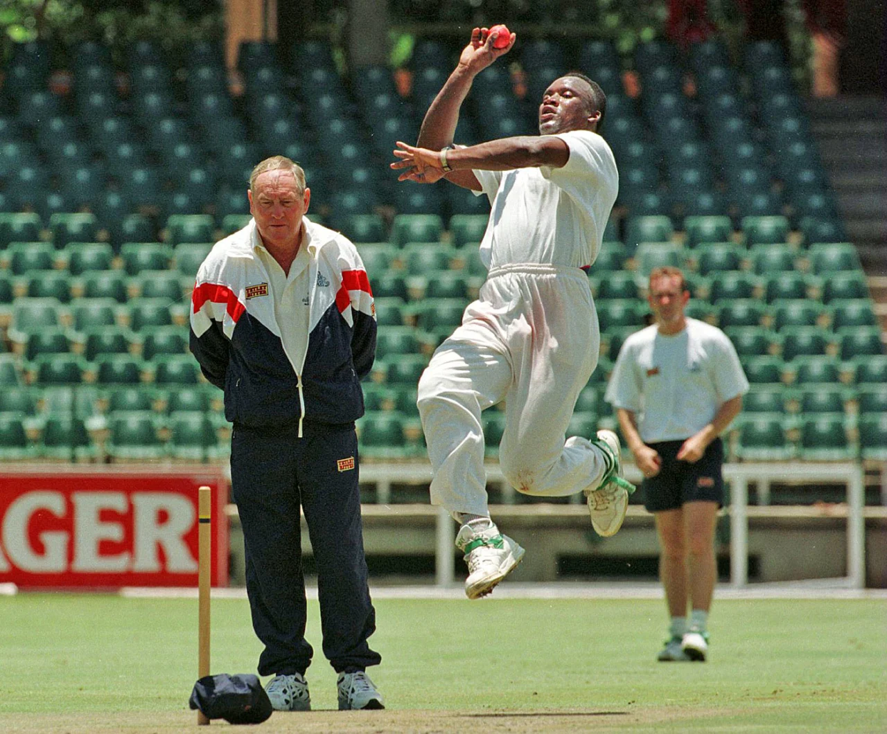 Ray Illingworth and Devon Malcolm, 1995